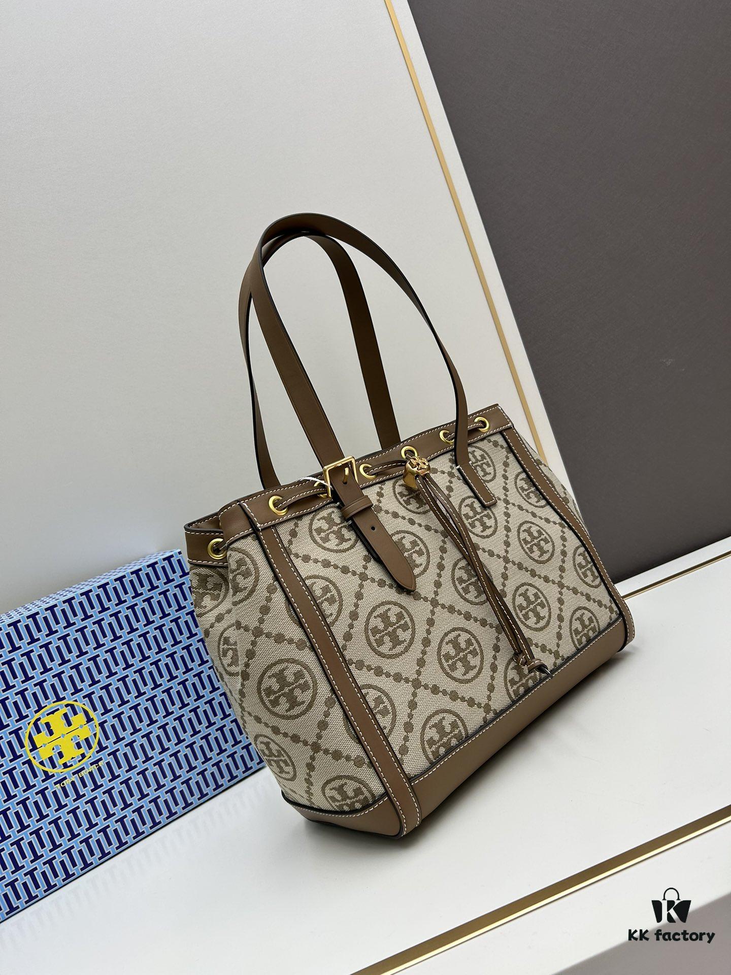 New Arrival Attention to Detail: Tory Burch T-Monogram Tote Bag