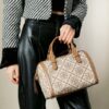 Large [New Arrival Attention to Detail] TORY BURCH T Monogram Mini Jacquard Barrel Bag