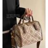 Large [New Arrival Attention to Detail] TORY BURCH T Monogram Mini Jacquard Barrel Bag