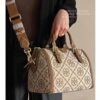 Large [New Arrival Attention to Detail] TORY BURCH T Monogram Mini Jacquard Barrel Bag