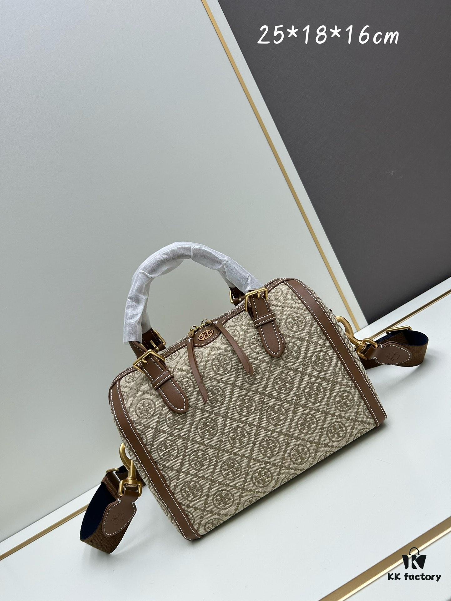 Large [New Arrival Attention to Detail] TORY BURCH T Monogram Mini Jacquard Barrel Bag
