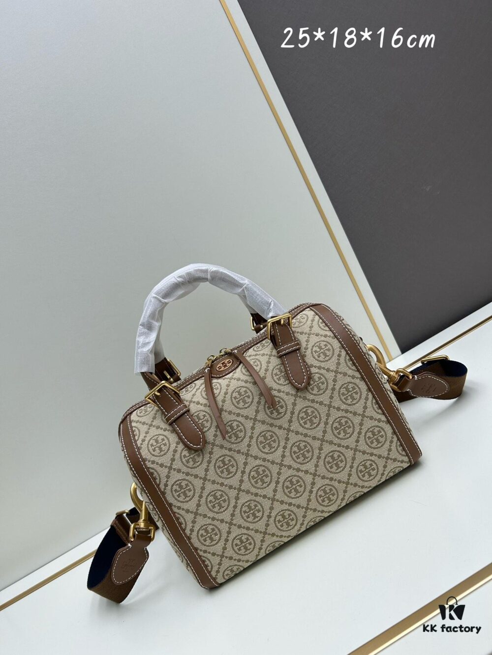 Large Size [New Arrival Attention to Detail] TORY BURCH T Monogram Mini Jacquard Barrel Bag