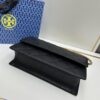 Large Size Authentic Quality New TORY BURCH Miller Peony Bag Made of Full Grain Calfskin Leather with Signature Gold-Tone Double-T Logo