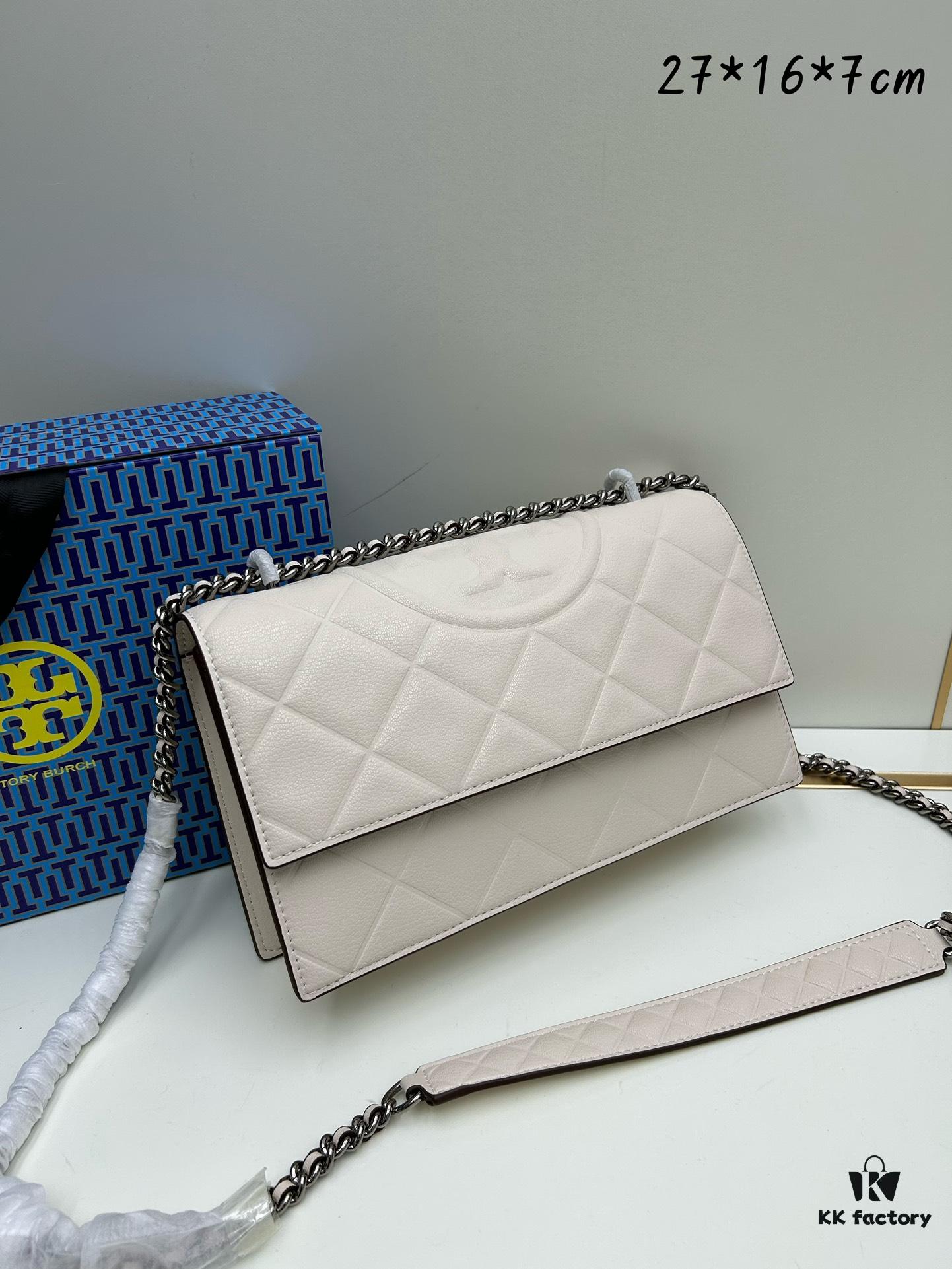 Large Size Authentic Quality [New Item, Attention to Detail, Guaranteed Genuine Leather] TORY BURCH Miller Accordion Bag