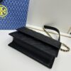 TORY BURCH Miller Leather Accordion Bag - Genuine Calfskin with Logo Detail