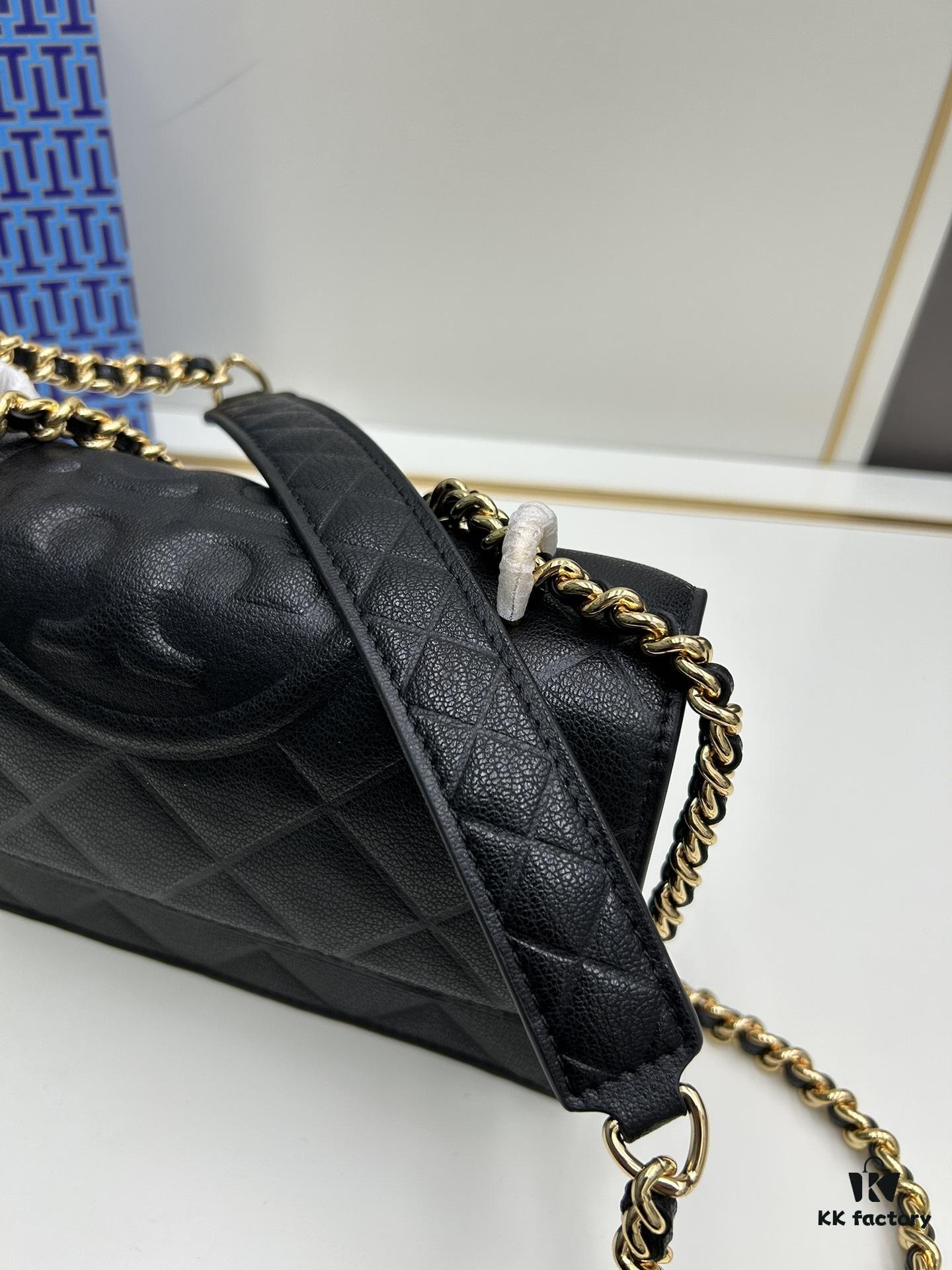 TORY BURCH Miller Leather Accordion Bag - Genuine Calfskin with Logo Detail