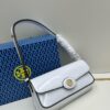 Tory Burch Robinson Rectangular Shoulder Bag, Full Leather Series, New Arrival with Attention to Detail