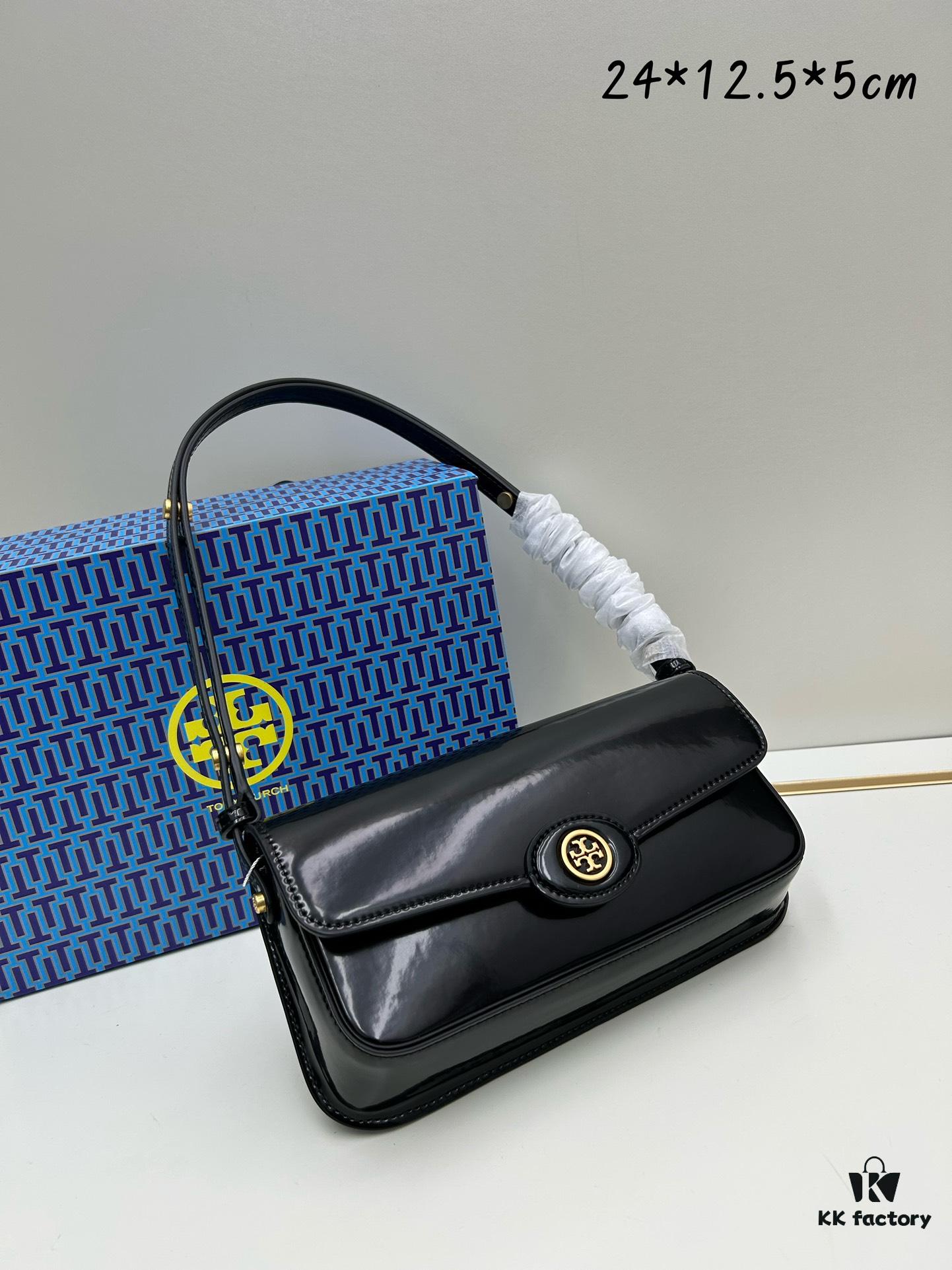 Full Leather Series, New Arrival Attention to Detail: Tory Burch Robinson Rectangular Shoulder Bag