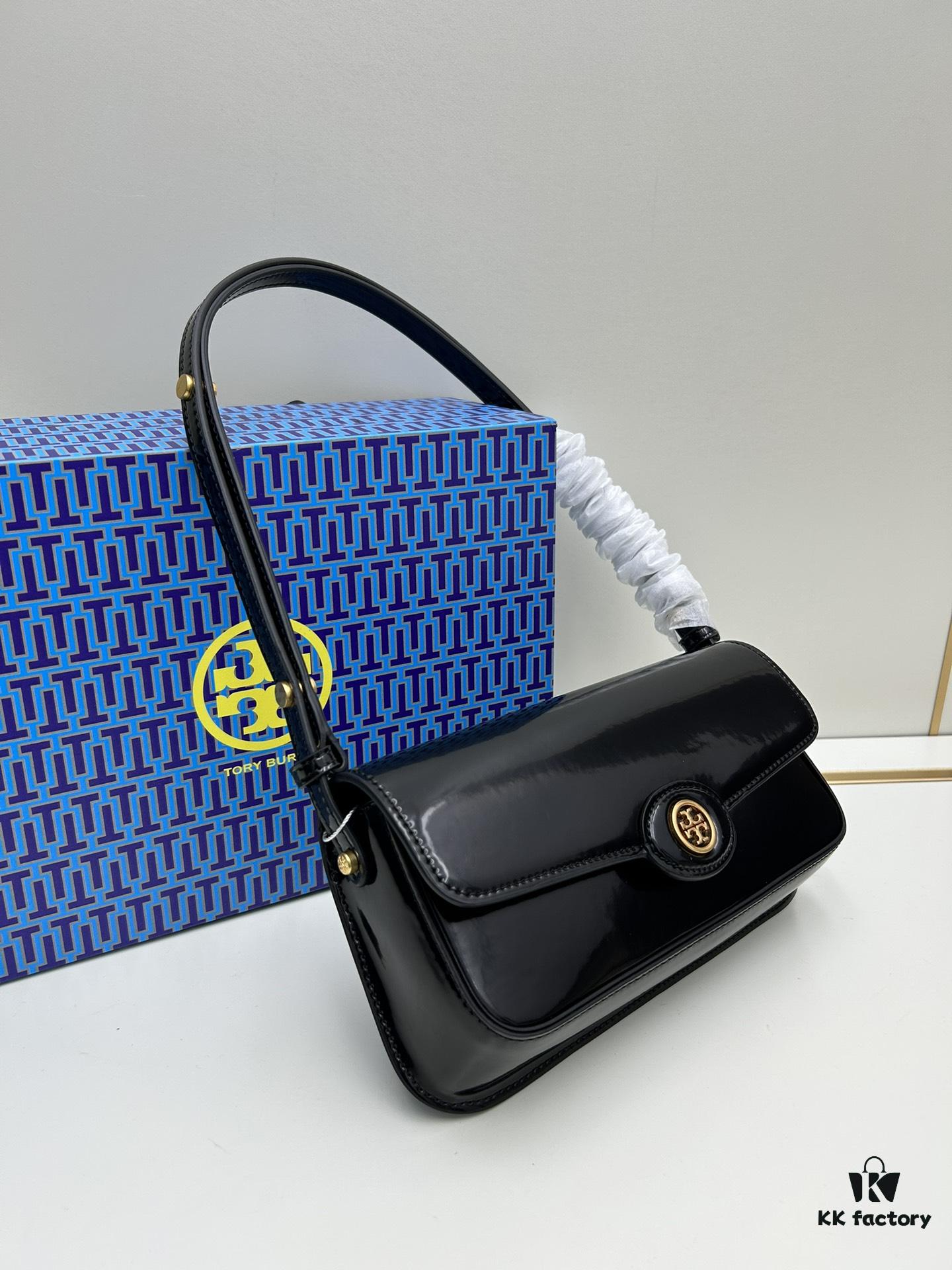 Full Leather Series, New Arrival Attention to Detail: Tory Burch Robinson Rectangular Shoulder Bag