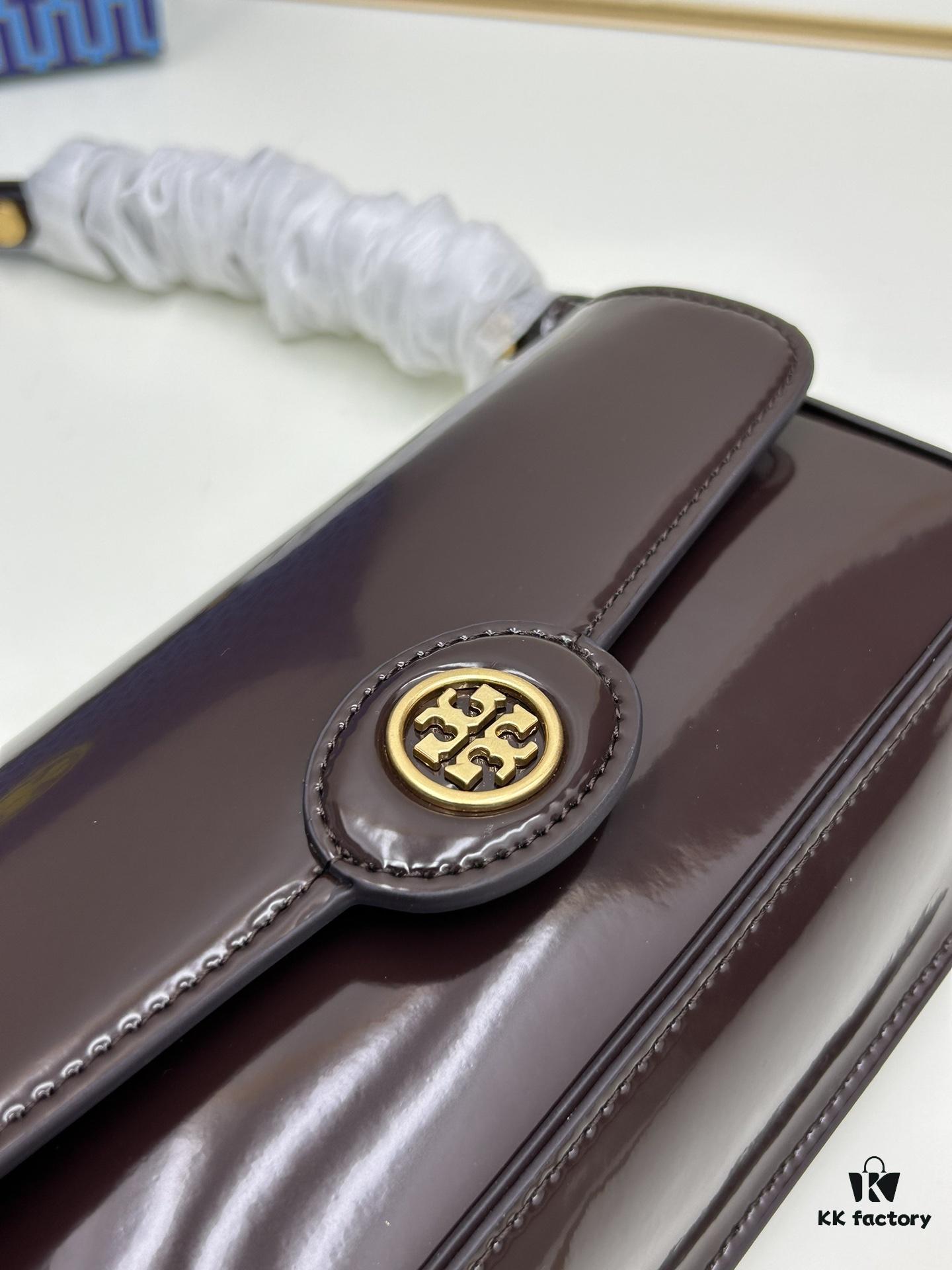 Full Leather Series, New Arrival with Attention to Detail – Tory Burch Robinson Rectangular Shoulder Bag