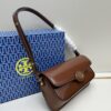 Tory Burch Robinson Rectangular Shoulder Bag, Full Leather Series, New Arrival with Attention to Detail