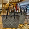 Tory Burch Large Monogram Shopping Tote Bag