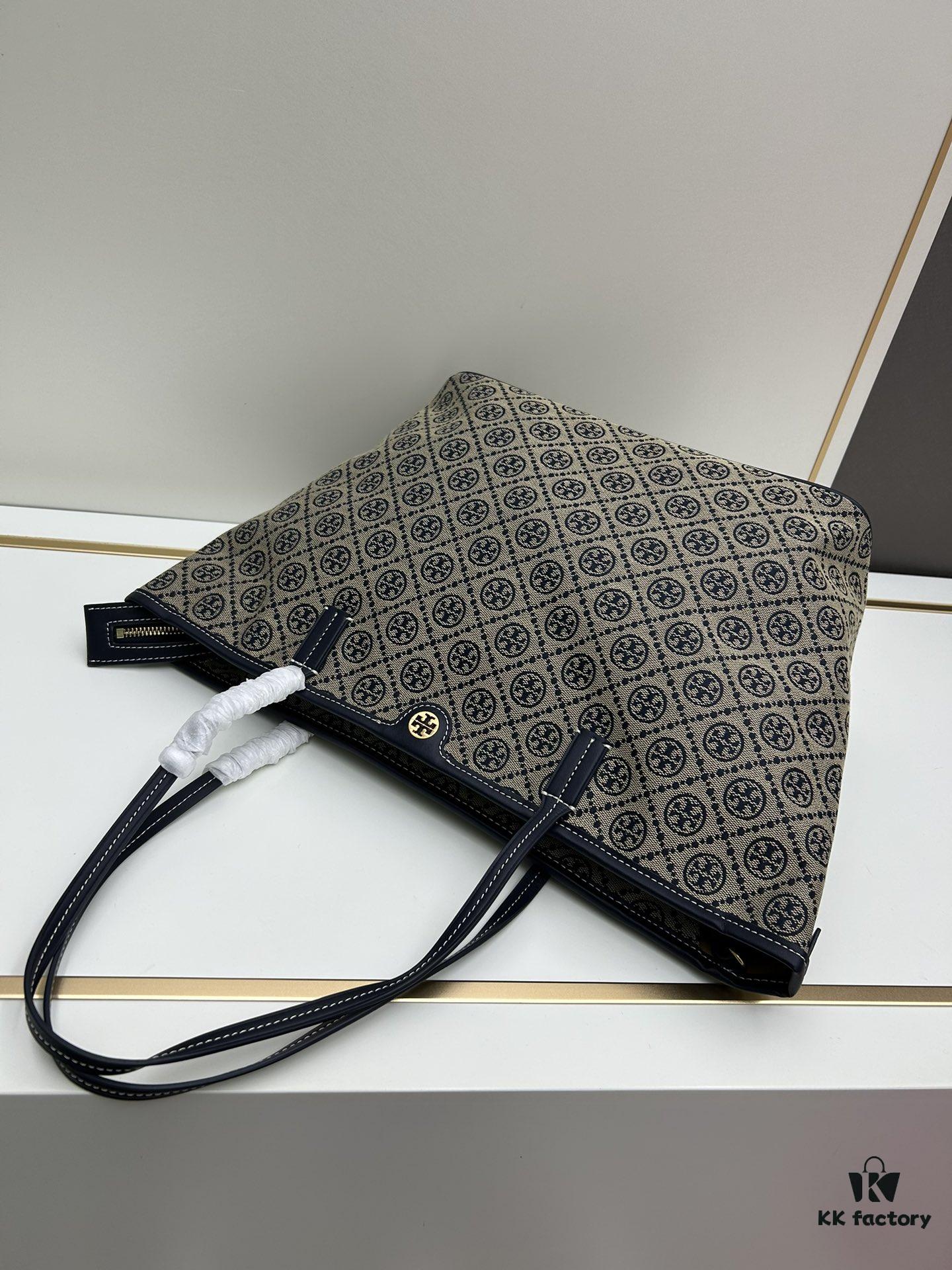 Tory Burch Large Monogram Shopping Tote