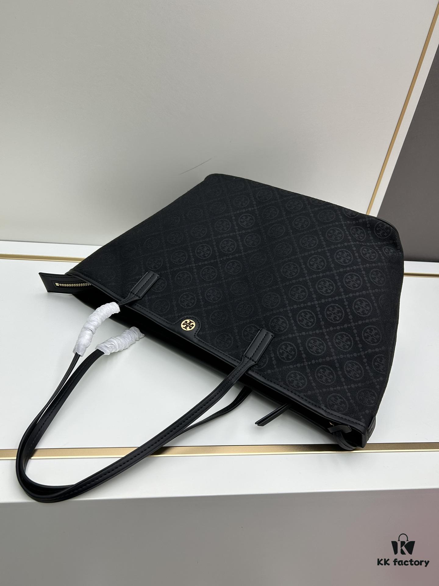 Tory Burch Large Monogram Shopping Tote Bag