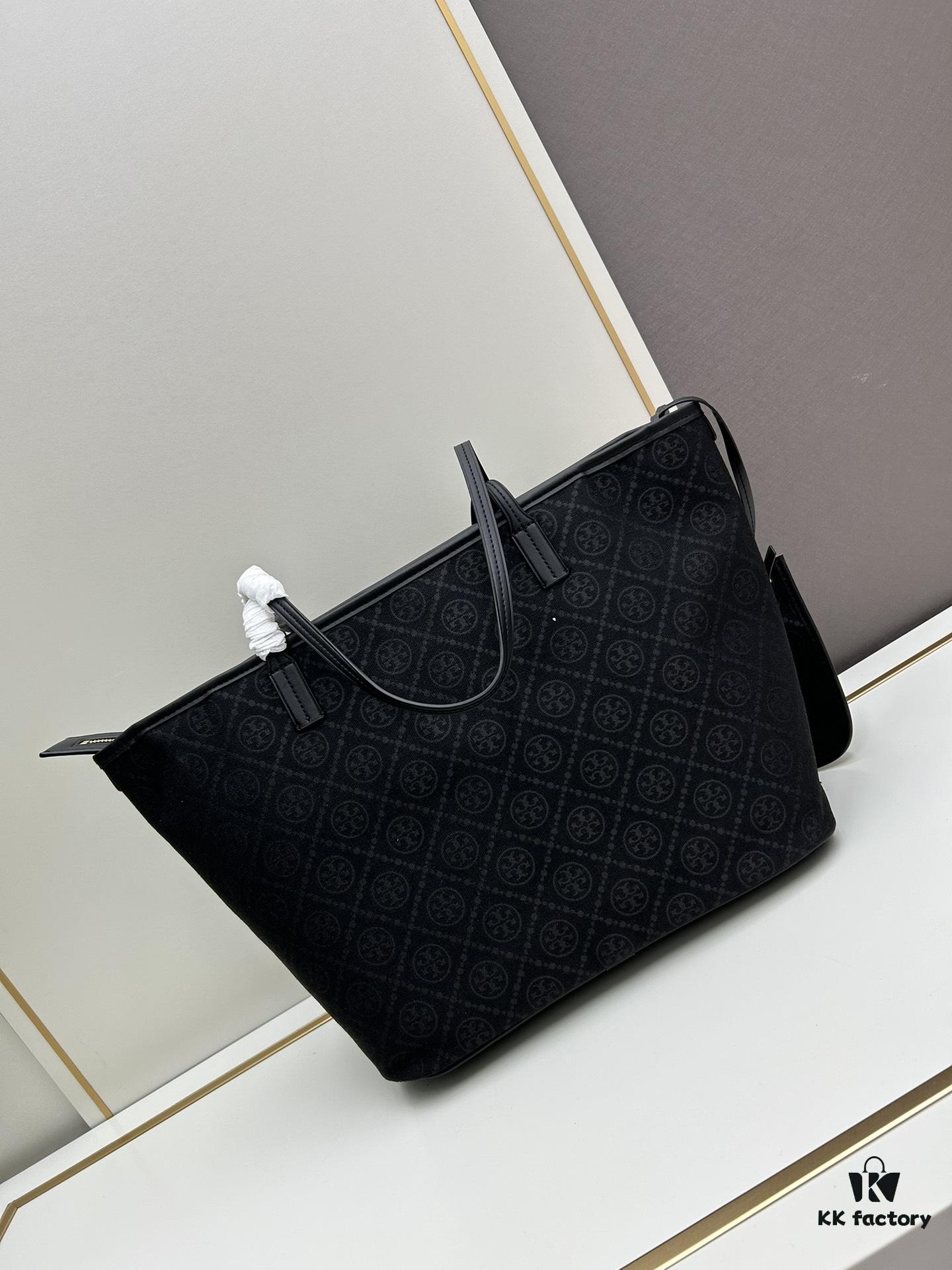 Tory Burch Large Monogram Shopping Tote Bag