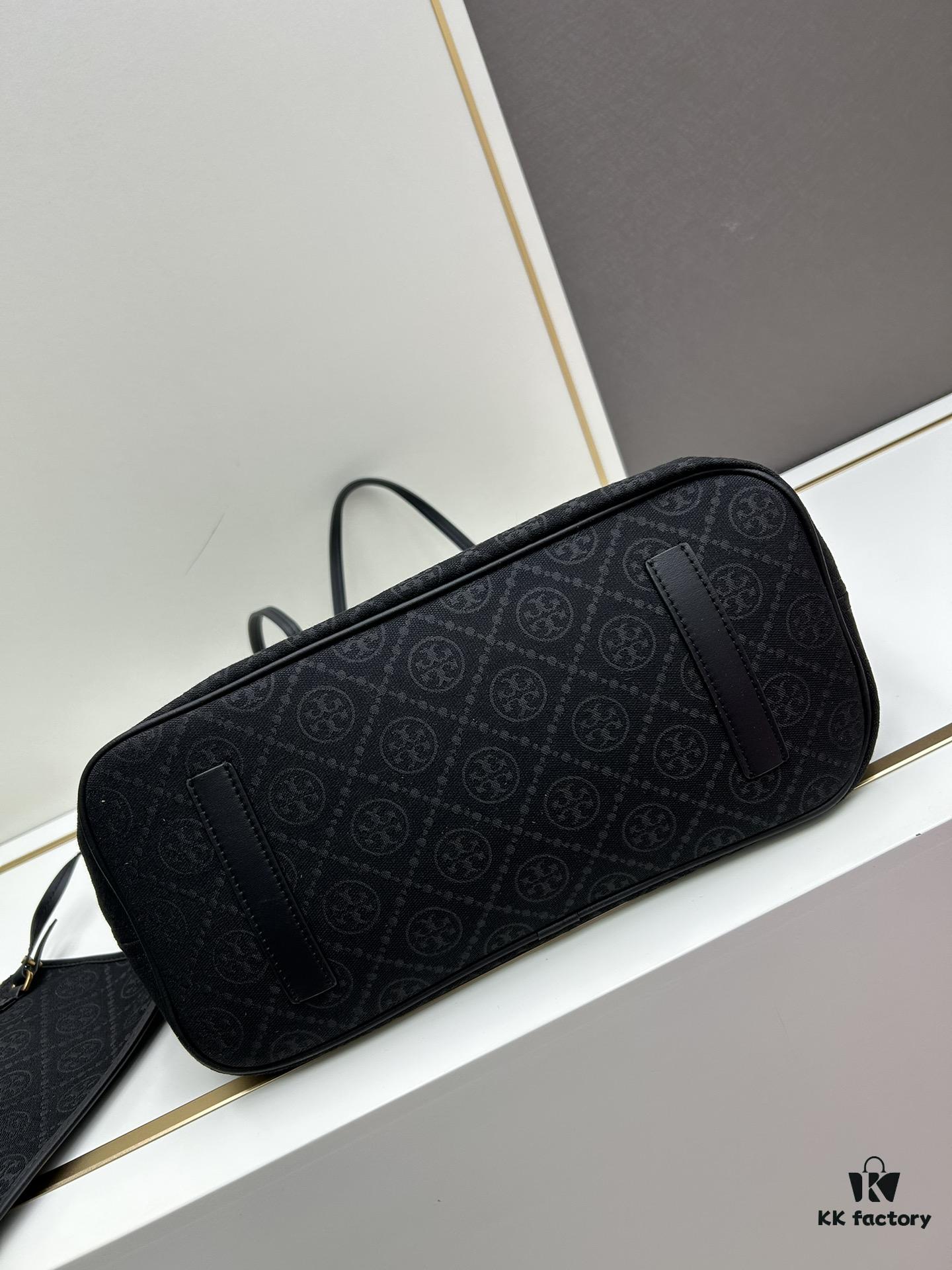 Tory Burch Large Monogram Shopping Tote Bag