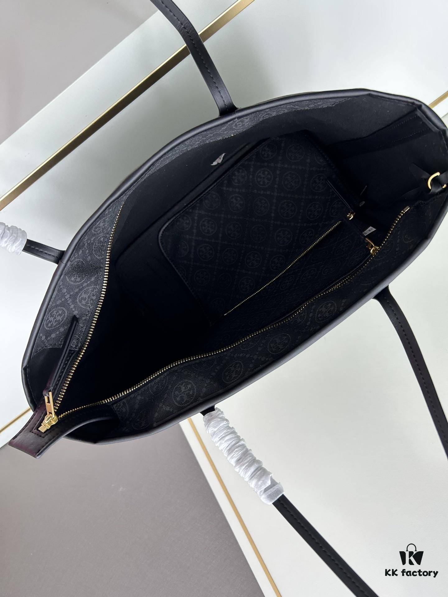 Tory Burch Large Monogram Shopping Tote Bag