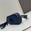 Authentic Quality Tory Burch New Denim Camera Bag Miller Shoulder Crossbody Bag, Denim Blue, Perfect for Spring and Summer, Lightweight Travel