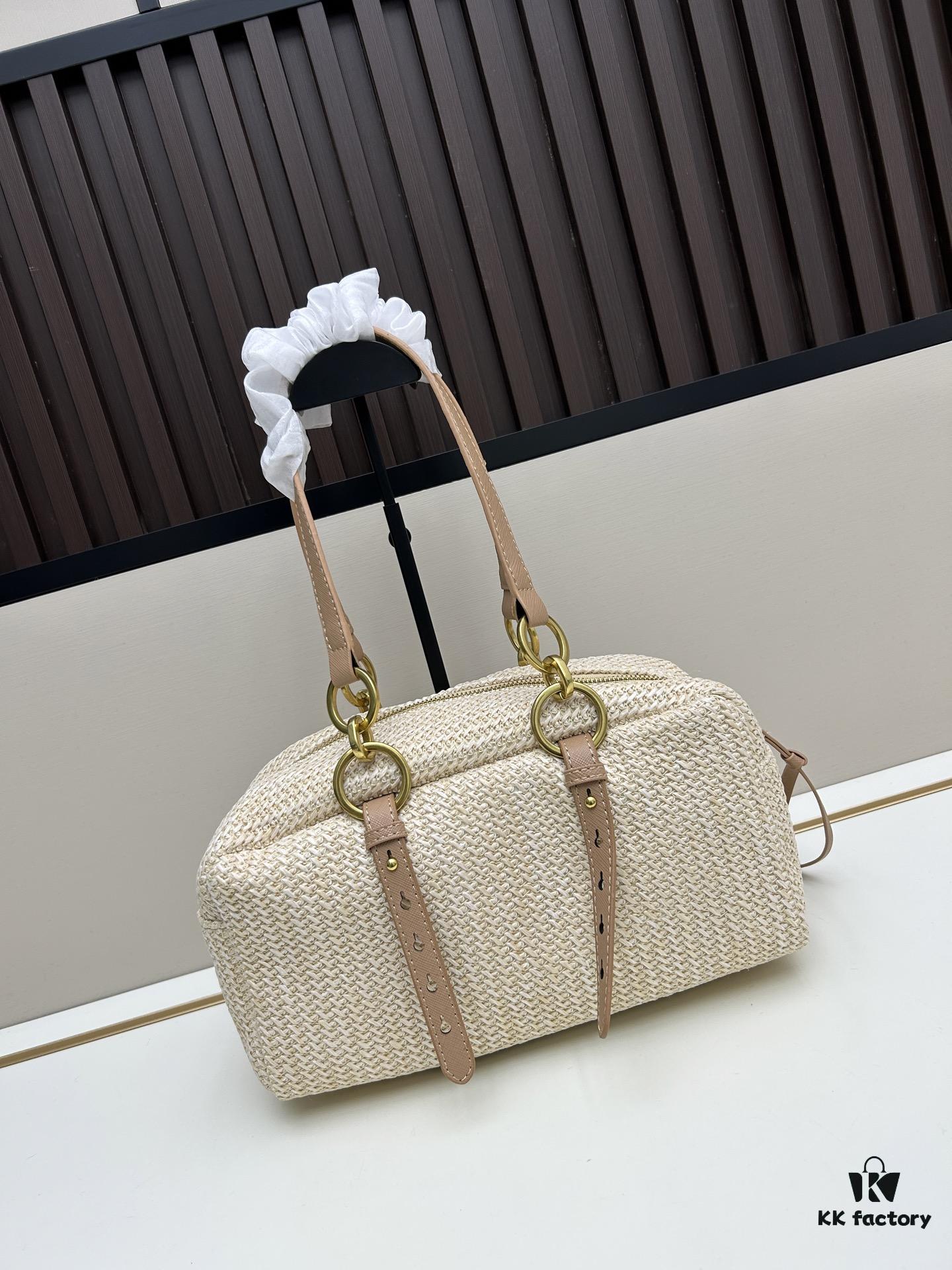 Large PRADA Woven Bag with Box | Lock in This Lazy Chic for Spring and Summer ✨