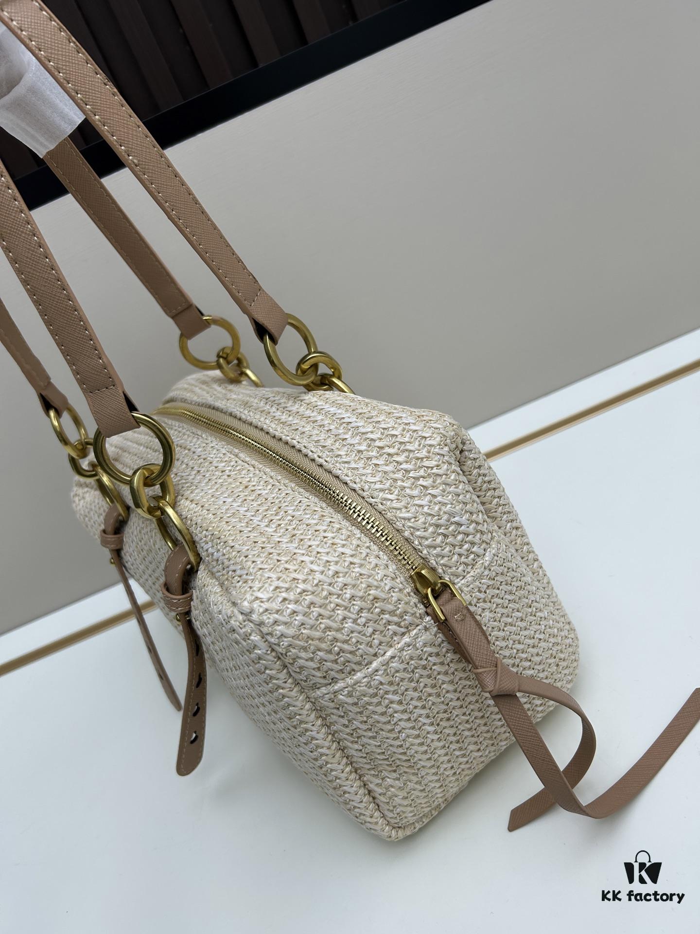 Large PRADA Woven Bag with Box | Lock in This Lazy Chic for Spring and Summer ✨