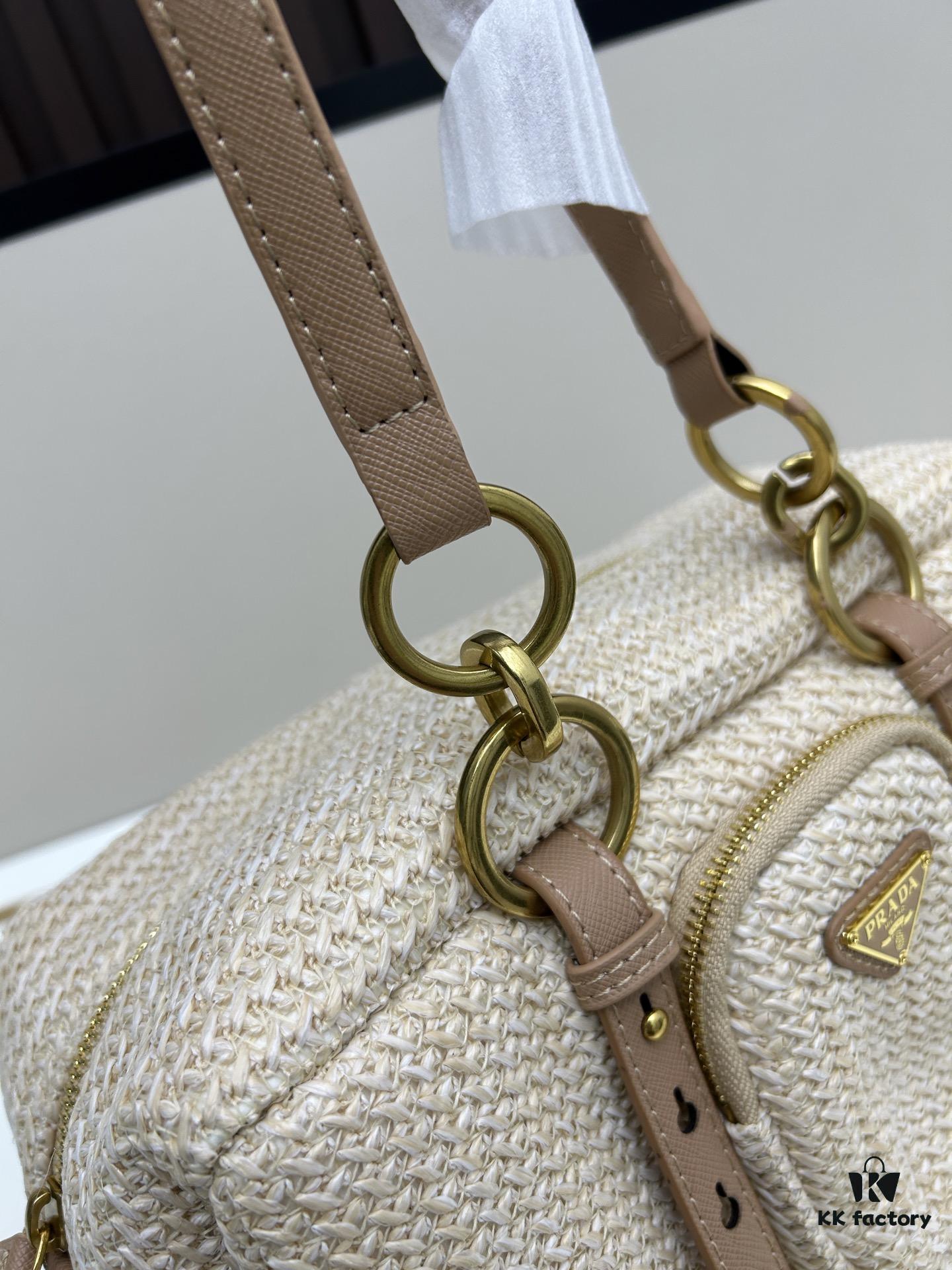 Large PRADA Woven Bag with Box | Lock in This Lazy Chic for Spring and Summer ✨