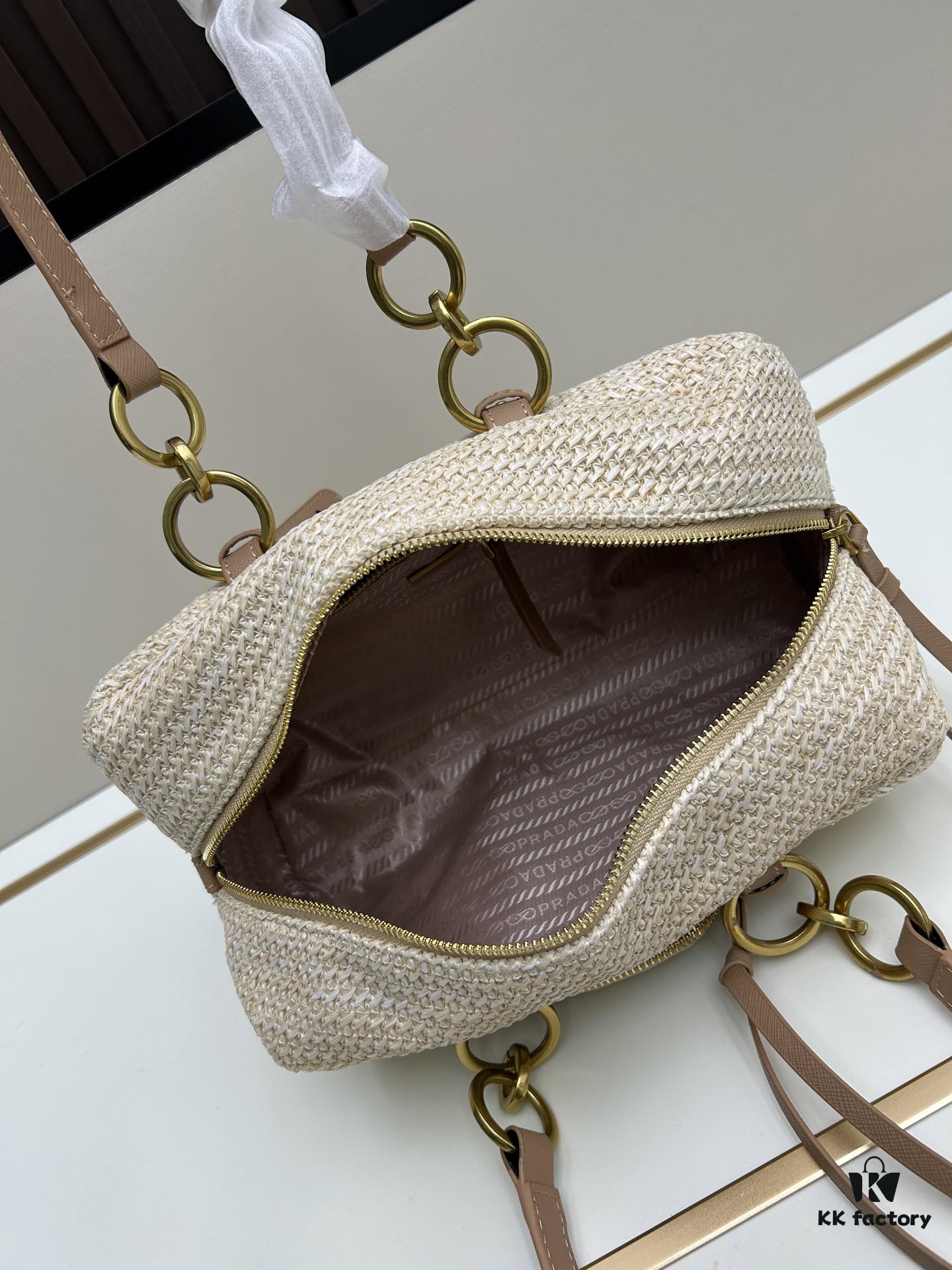 Large PRADA Woven Bag with Box | Lock in This Lazy Chic for Spring and Summer ✨