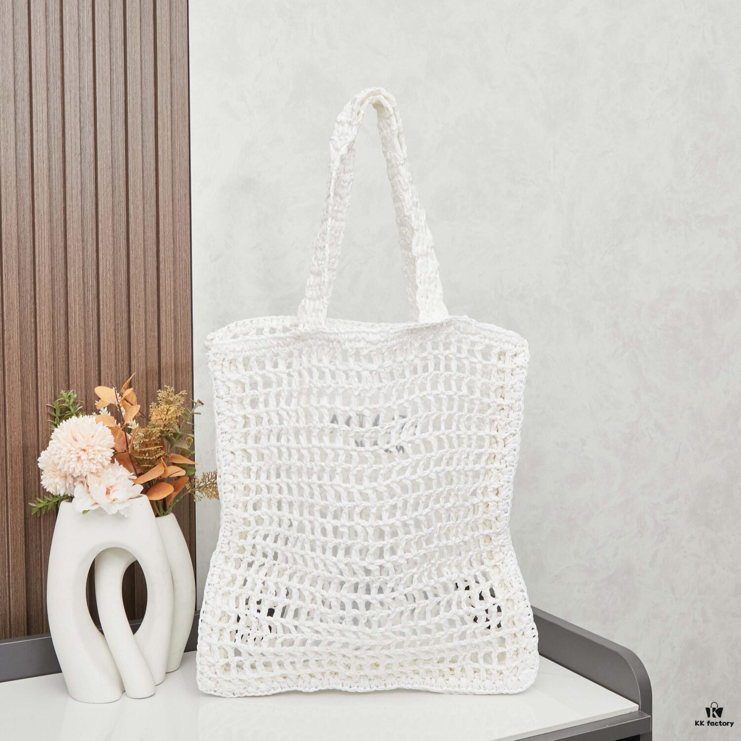 Raffia Fiber Tote Bag