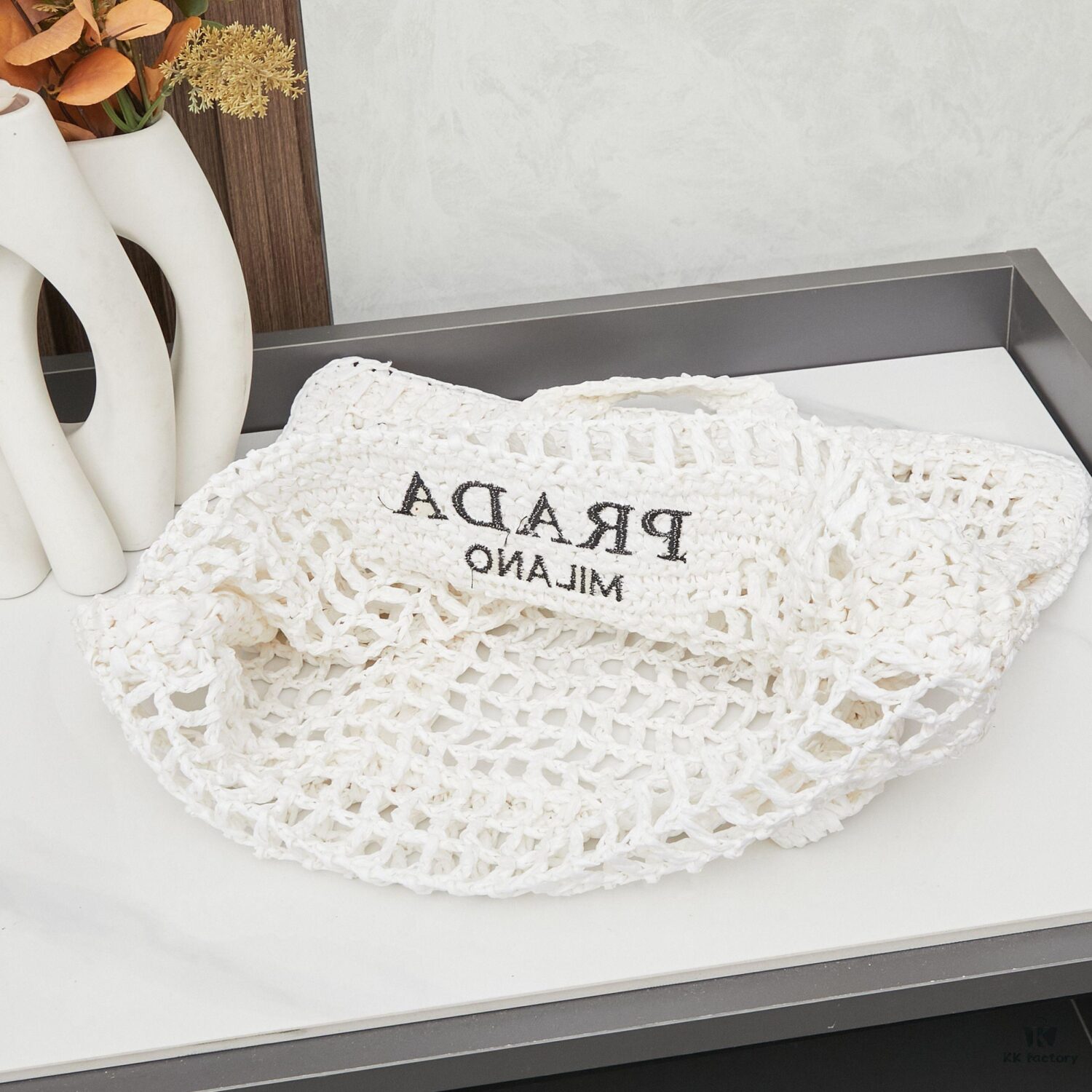 Raffia Fiber Tote Bag