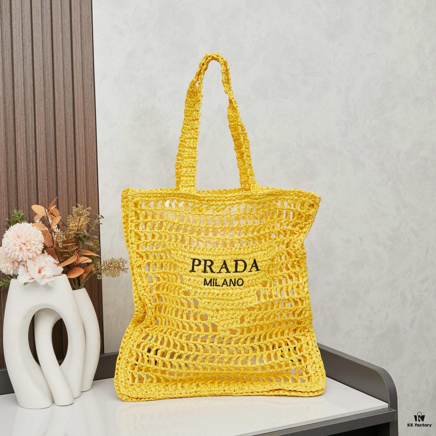 Raffia Fiber Tote Bag