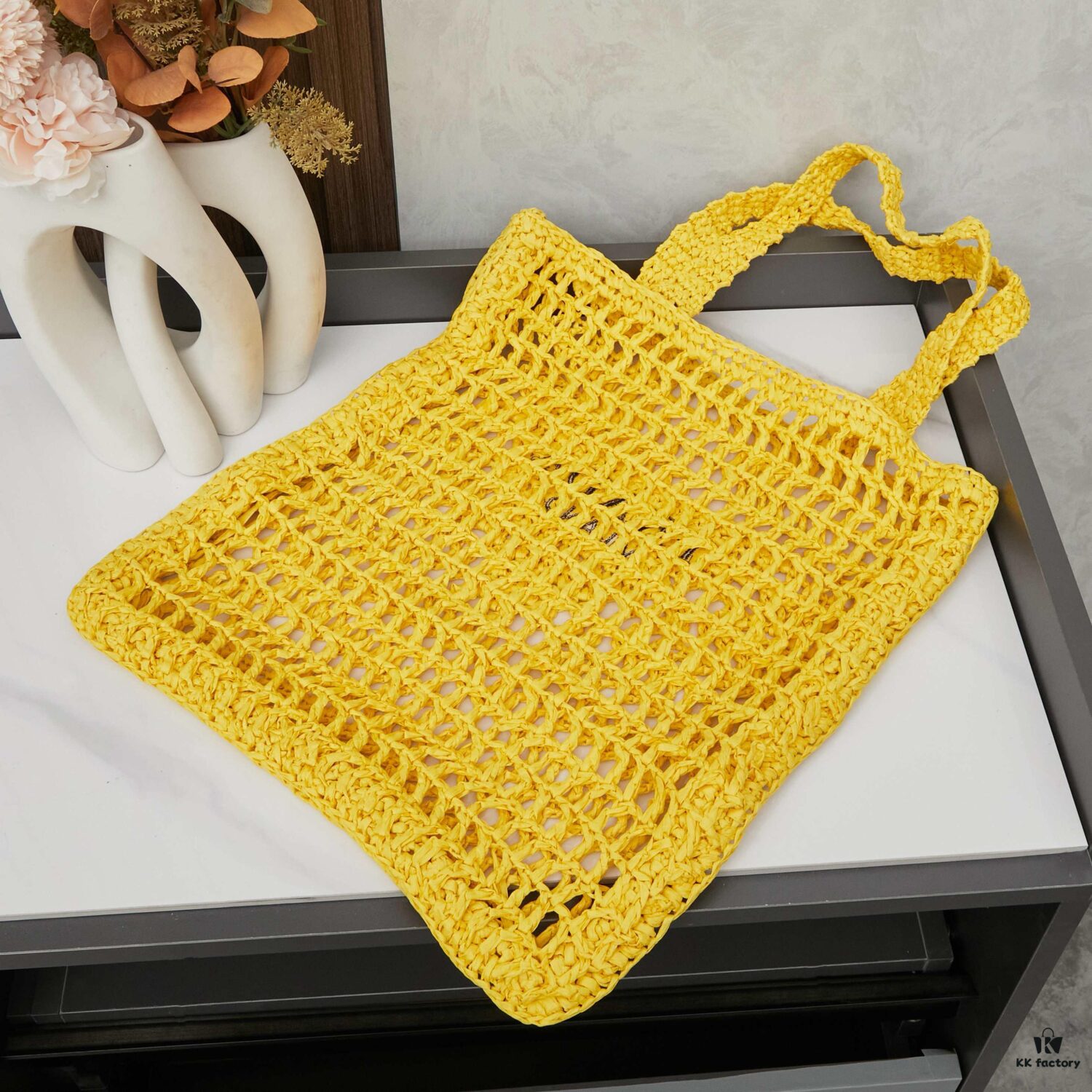 Raffia Fiber Tote Bag