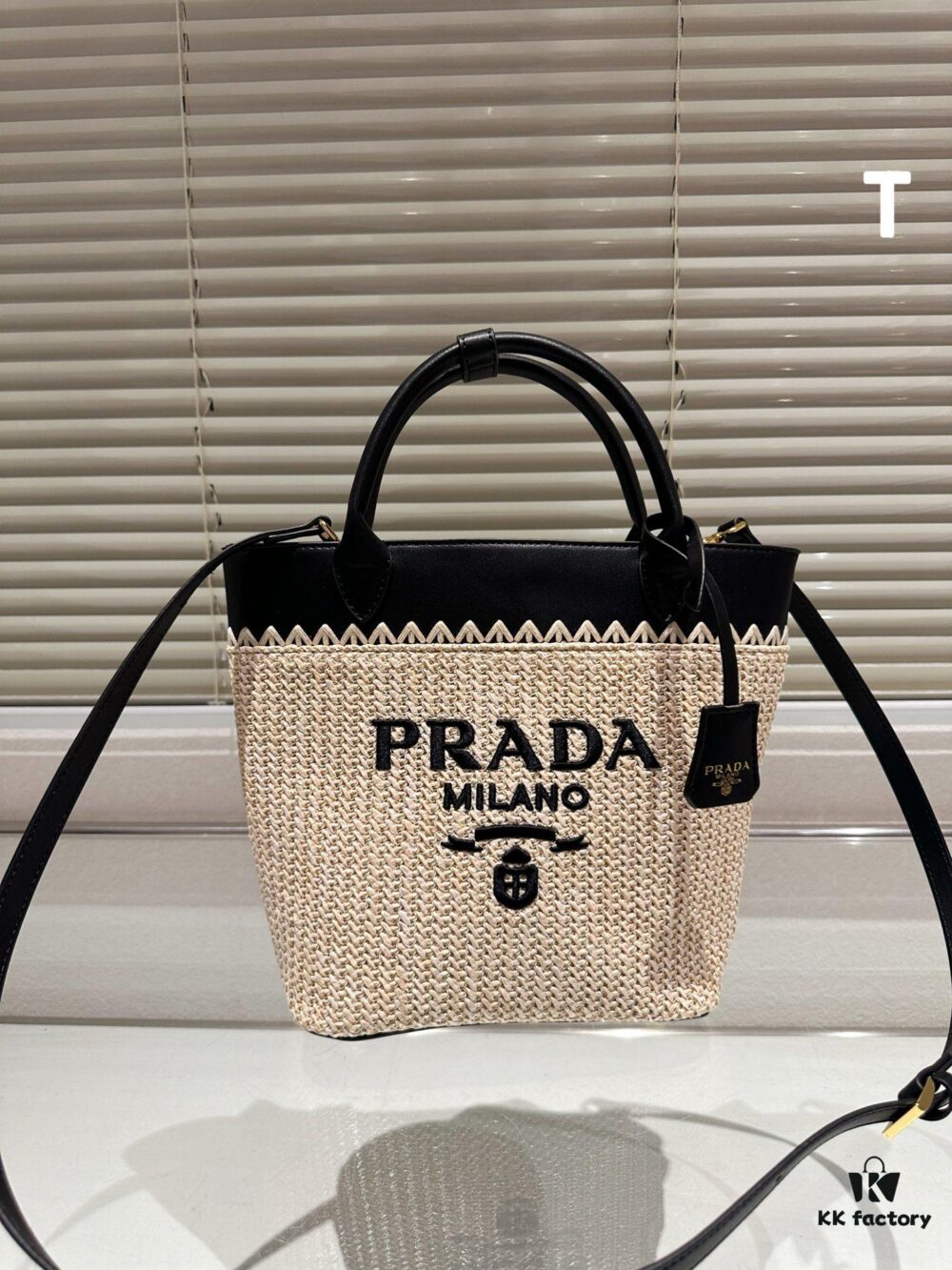 Prada Rattan Tote Bag