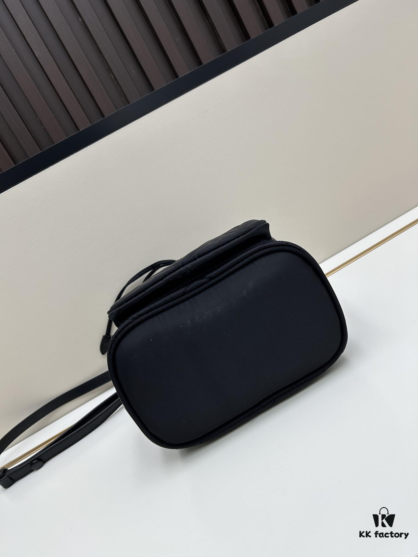 PRADA Mini Black and Gold Bucket Bag 🧚 So Elegant~