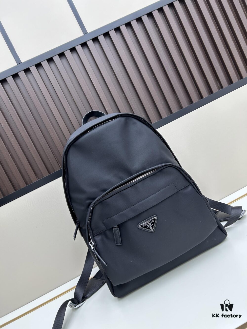 PRADA Re-Nylon and Saffiano Nylon Backpack Unisex – Waterproof Parachute Nylon with Leather Trim