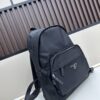 PRADA Re-Nylon and Saffiano Nylon Backpack Unisex – Waterproof Parachute Nylon with Leather Trim