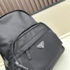 PRADA Re-Nylon and Saffiano Nylon Backpack Unisex – Waterproof Parachute Nylon with Leather Trim