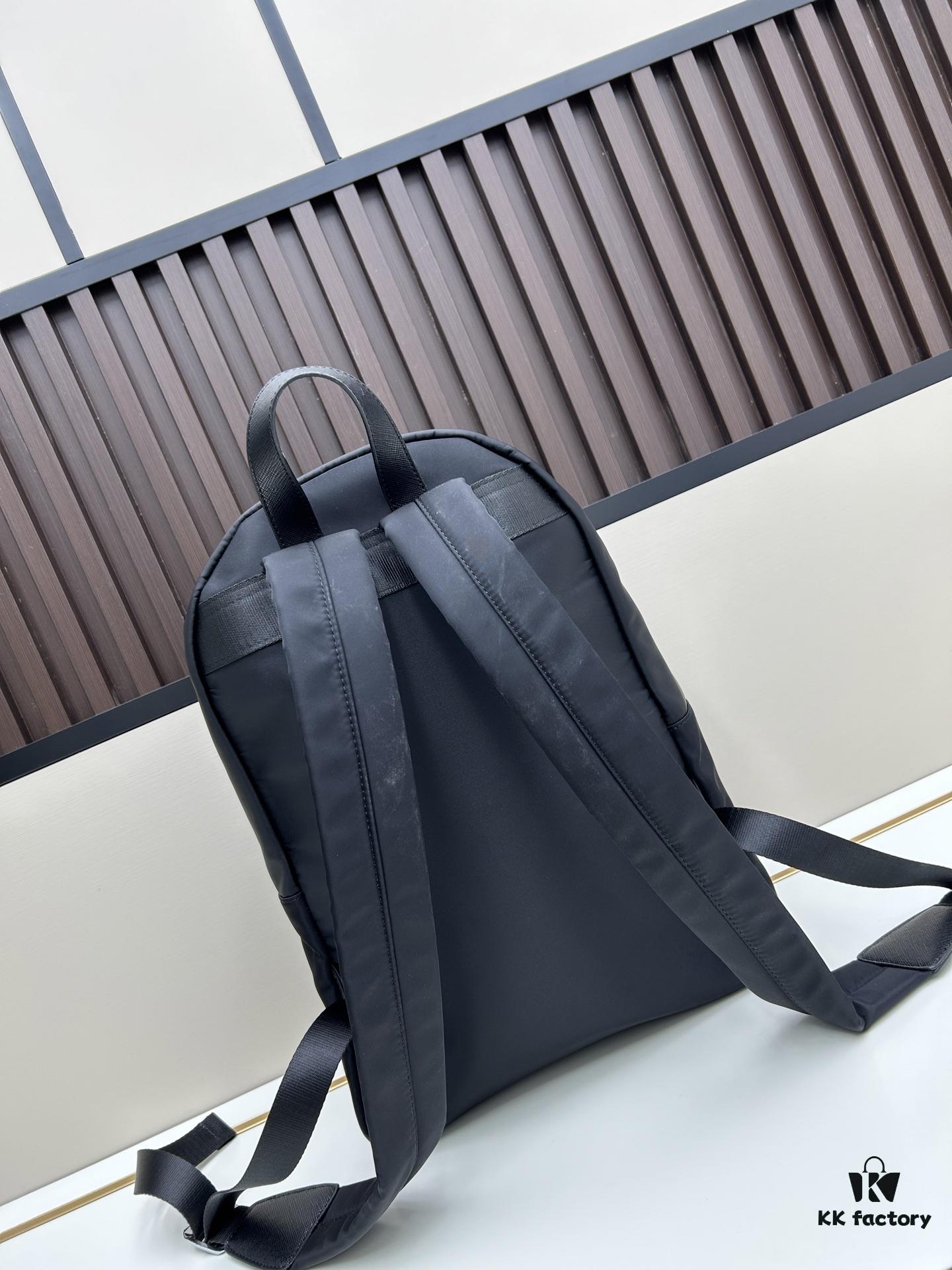 PRADA Re-Nylon and Saffiano Nylon Backpack Unisex – Waterproof Parachute Nylon with Leather Trim