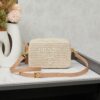 Prada New Raffia Camera Bag Model 2376 with Box Size 20x12x8