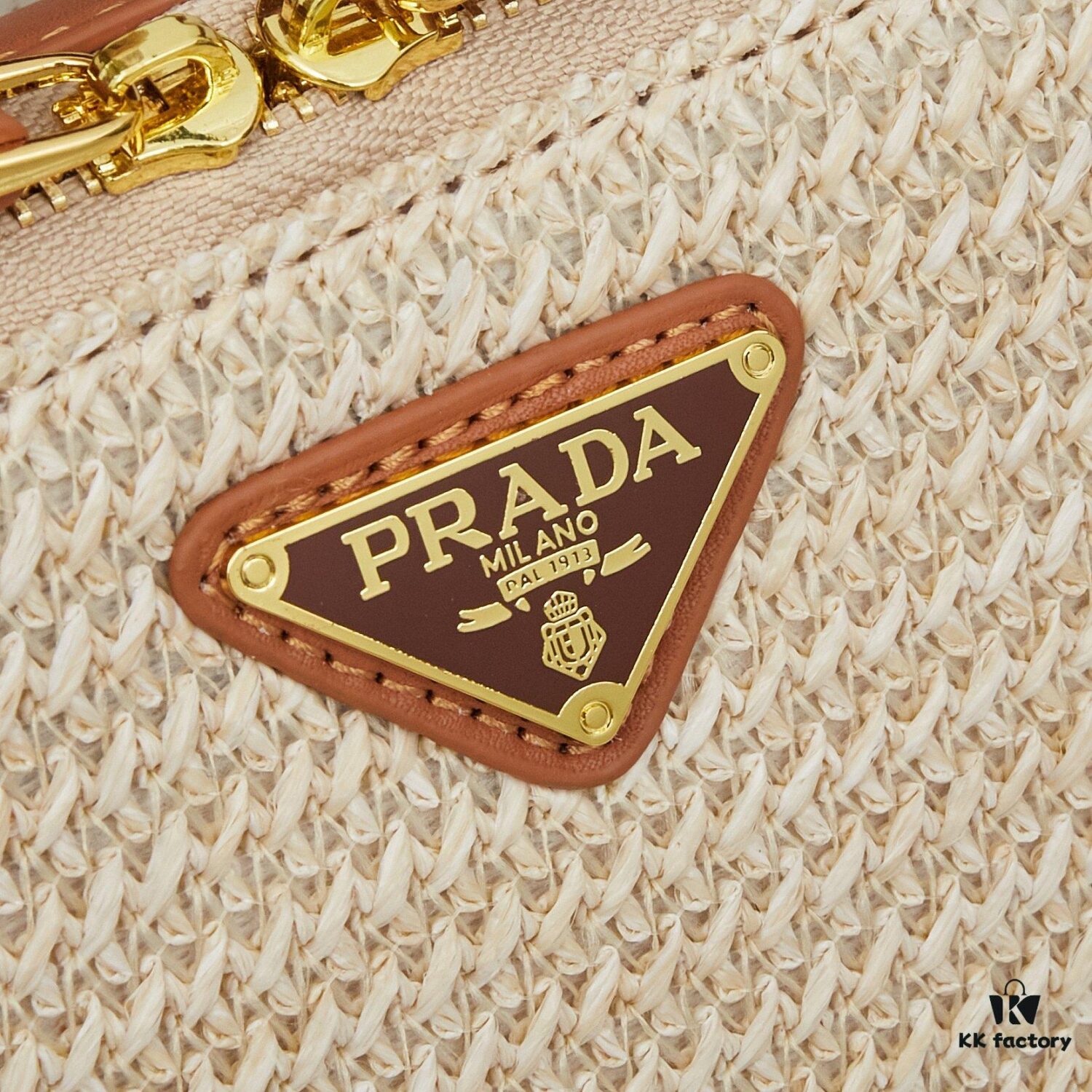 PRADA Woven Style Beautiful Bag with Box, Size 19x12x6, Model No. 2427