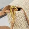 Raffia Woven Camera Bag, Model No. 2385, Box Size 20x12x8