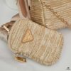 Large Size Prada Hobo Combo Raffia Woven Limited Edition Three-in-One Beach Bag with Box