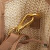 PRADA Summer It Bag – Woven Straw Tote with Italian Vegetable-Tanned Leather Trim, Size 38×30×12