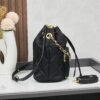 PRADA Mini Black and Gold Bucket Bag 🧚 So Elegant~