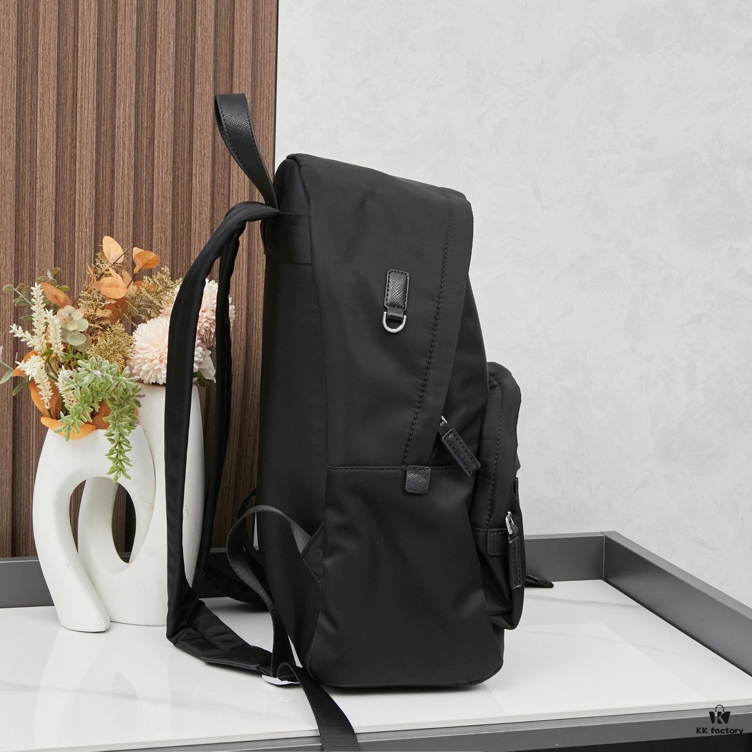 PRADA Re-Nylon and Saffiano Nylon Backpack Unisex – Waterproof Parachute Nylon with Leather Trim