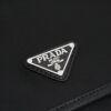 Prada RE-NYLON Recycled Nylon and Saffiano Leather Shoulder Bag! Crossbody Messenger Bag, Unisex! Parachute Fabric with Crosshatch Calfskin, Zippered Pocket at Back, Additional Zippered Compartment on Flap! Two Snap Closures at Opening for Security and Practicality! Adjustable Shoulder Strap! Size 30 x 25 cm, Model 2387