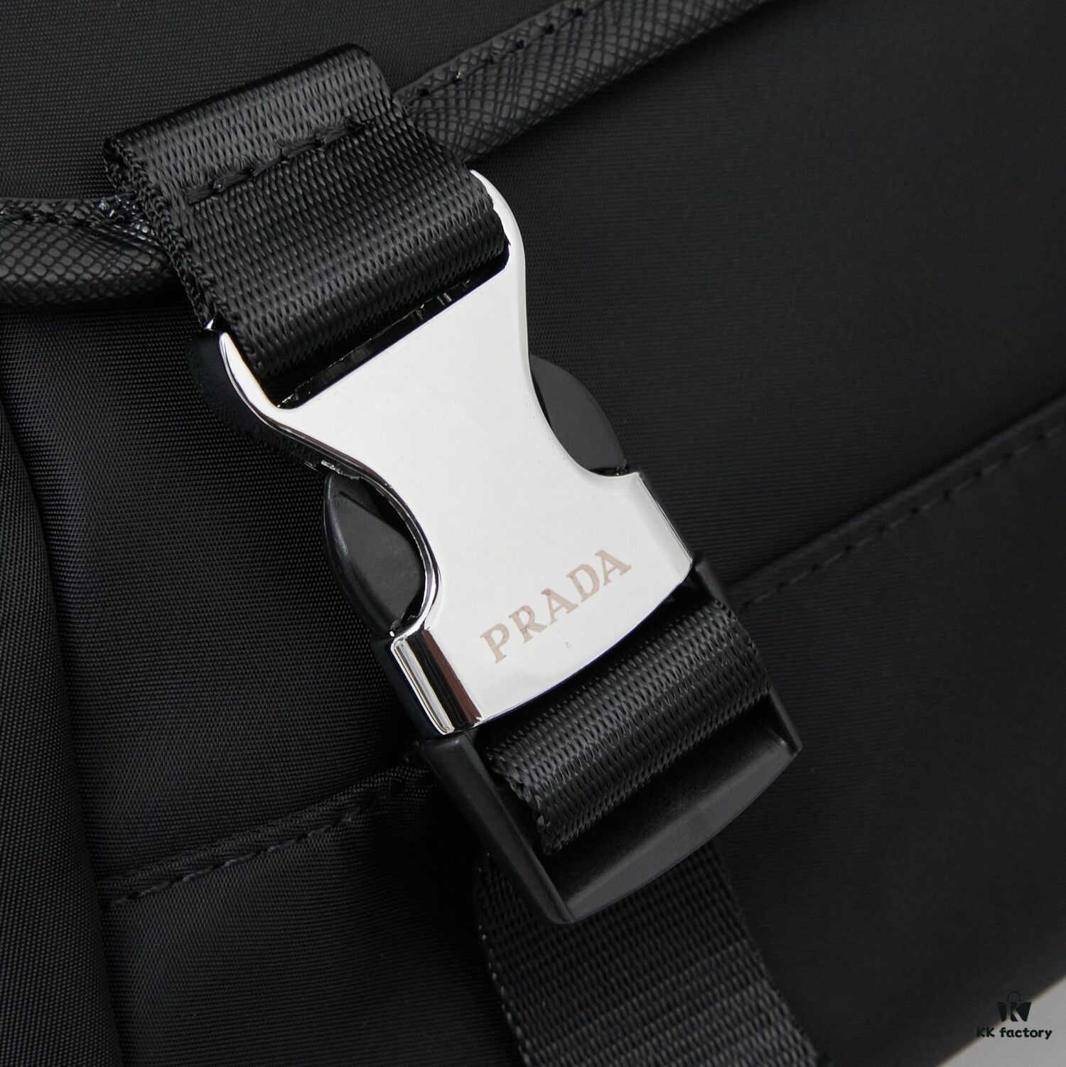 Prada RE-NYLON Recycled Nylon and Saffiano Leather Shoulder Bag! Crossbody Messenger Bag, Unisex! Parachute Fabric with Crosshatch Calfskin, Zippered Pocket at Back, Additional Zippered Compartment on Flap! Two Snap Closures at Opening for Security and Practicality! Adjustable Shoulder Strap! Size 30 x 25 cm, Model 2387