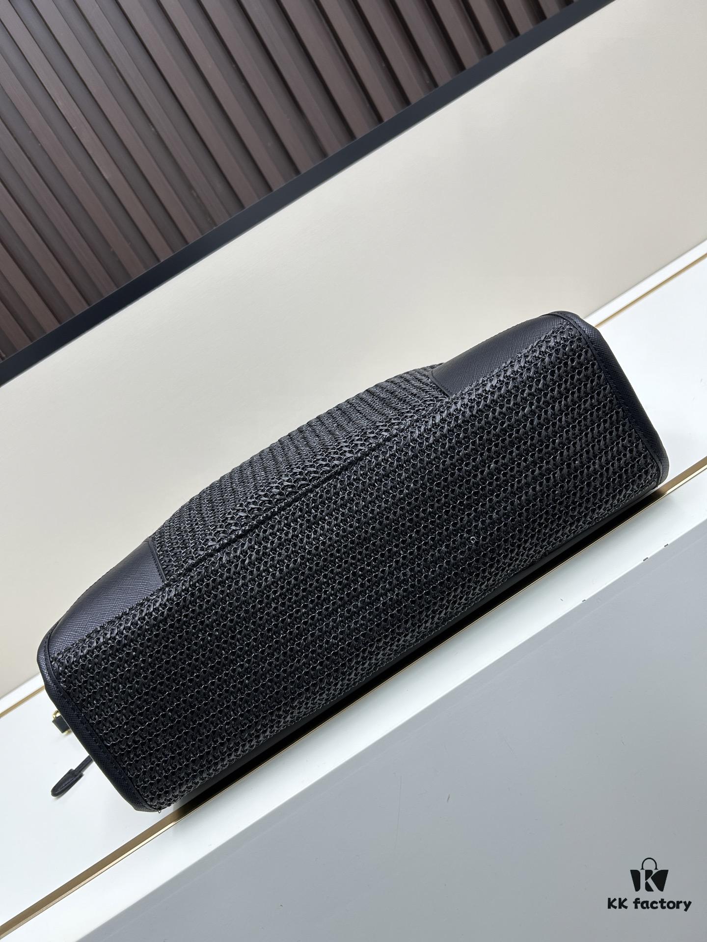 PRADA Summer It Bag – The Ultimate Woven Tote, Size 38x30x12