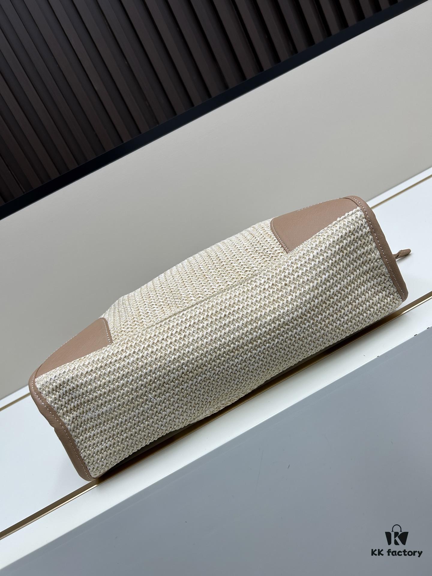 PRADA Summer It Bag – The Ultimate Woven Tote, Size 38✕30✕12