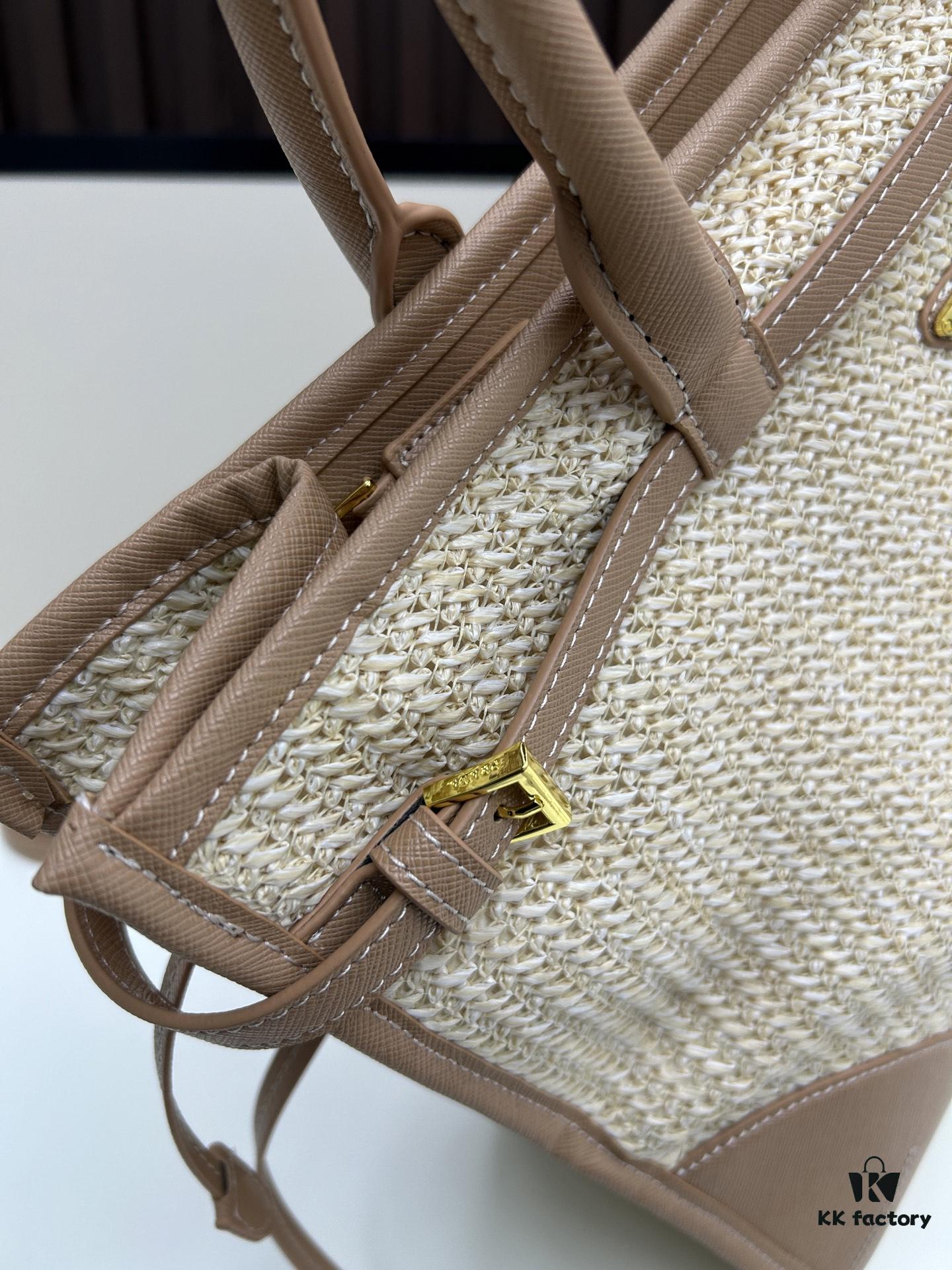 PRADA Summer It Bag – The Ultimate Woven Tote, Size 38✕30✕12