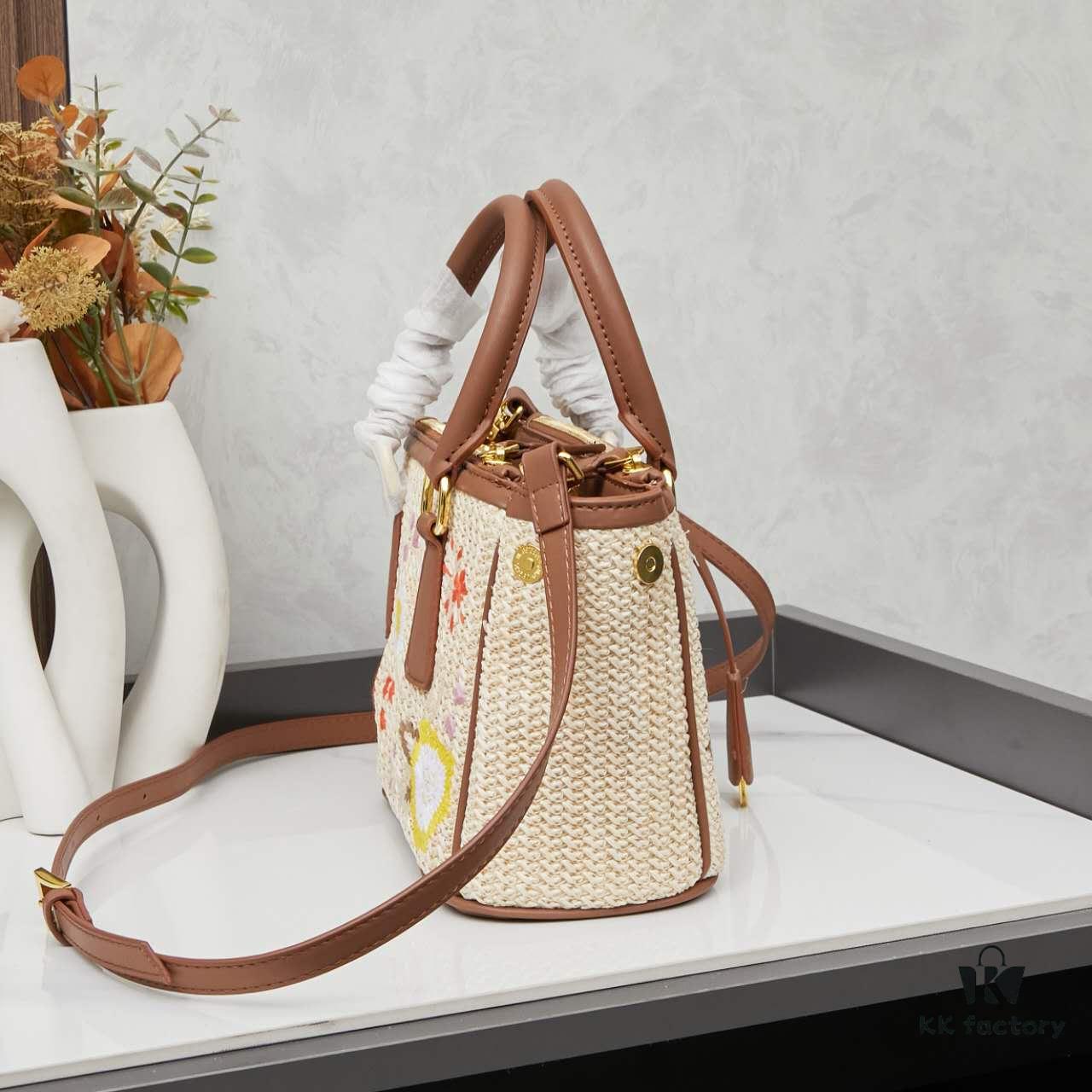 Prada Beautiful Rattan Bag with Box