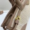 PRADA Summer Woven Bag - Large Capacity Straw Tote with Italian Vegetable-Tanned Leather Trim, 32✕15✕11 cm